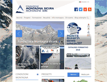 Tablet Screenshot of fondazionemontagnasicura.org